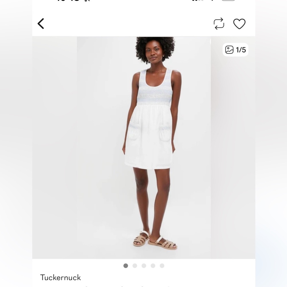 Tuckernuck Blue and White Mini Dress